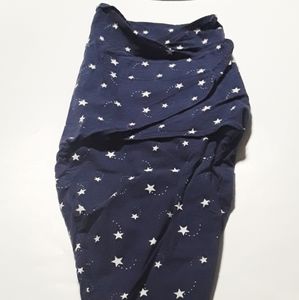 Navy Blue Star Swaddler Star Swaddling